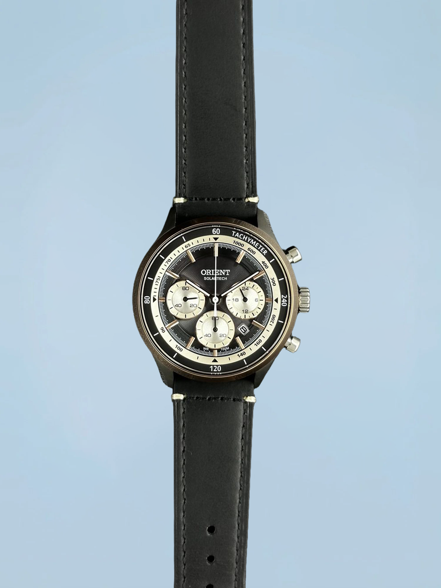 Orient Solartech Elite Elegance Solar Preto e Rosé Couro