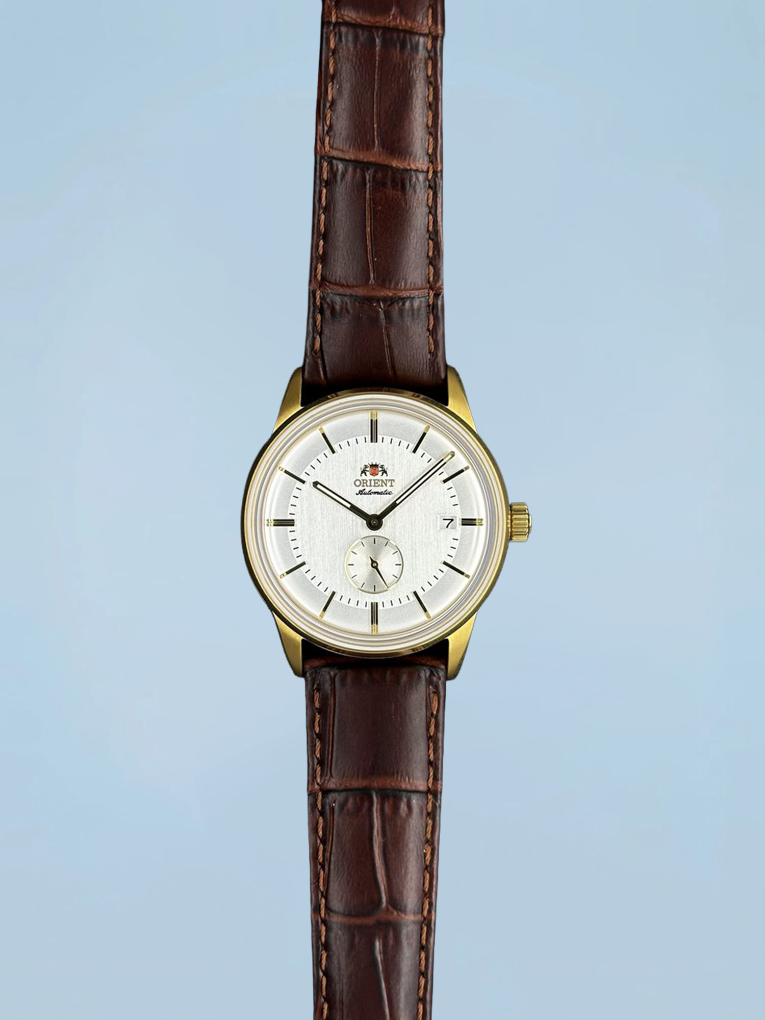 Orient Special Calibers Automático Dourado e Branco Couro