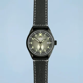 Relógio Orient Special Calibers Pilot Automático Preto e Dourado Couro