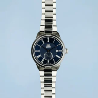 Relógio Orient Special Calibers Romano Automático Azul Marinho