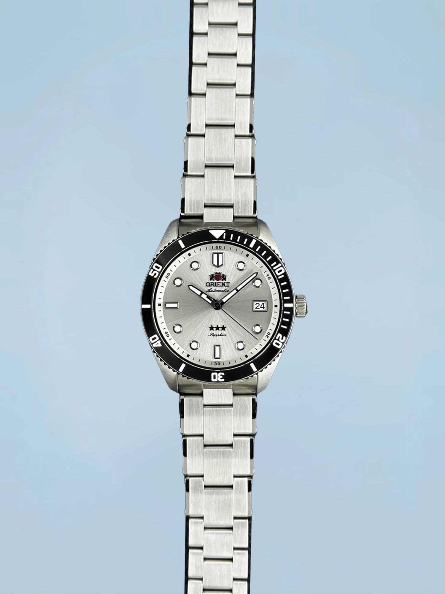 Orient Sport Sea 39mm 3 Estrelas Automático Branco