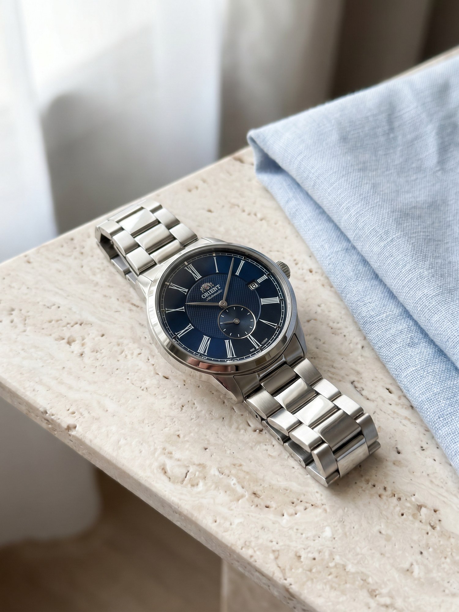 Orient Special Calibers Romano Automático Azul Marinho