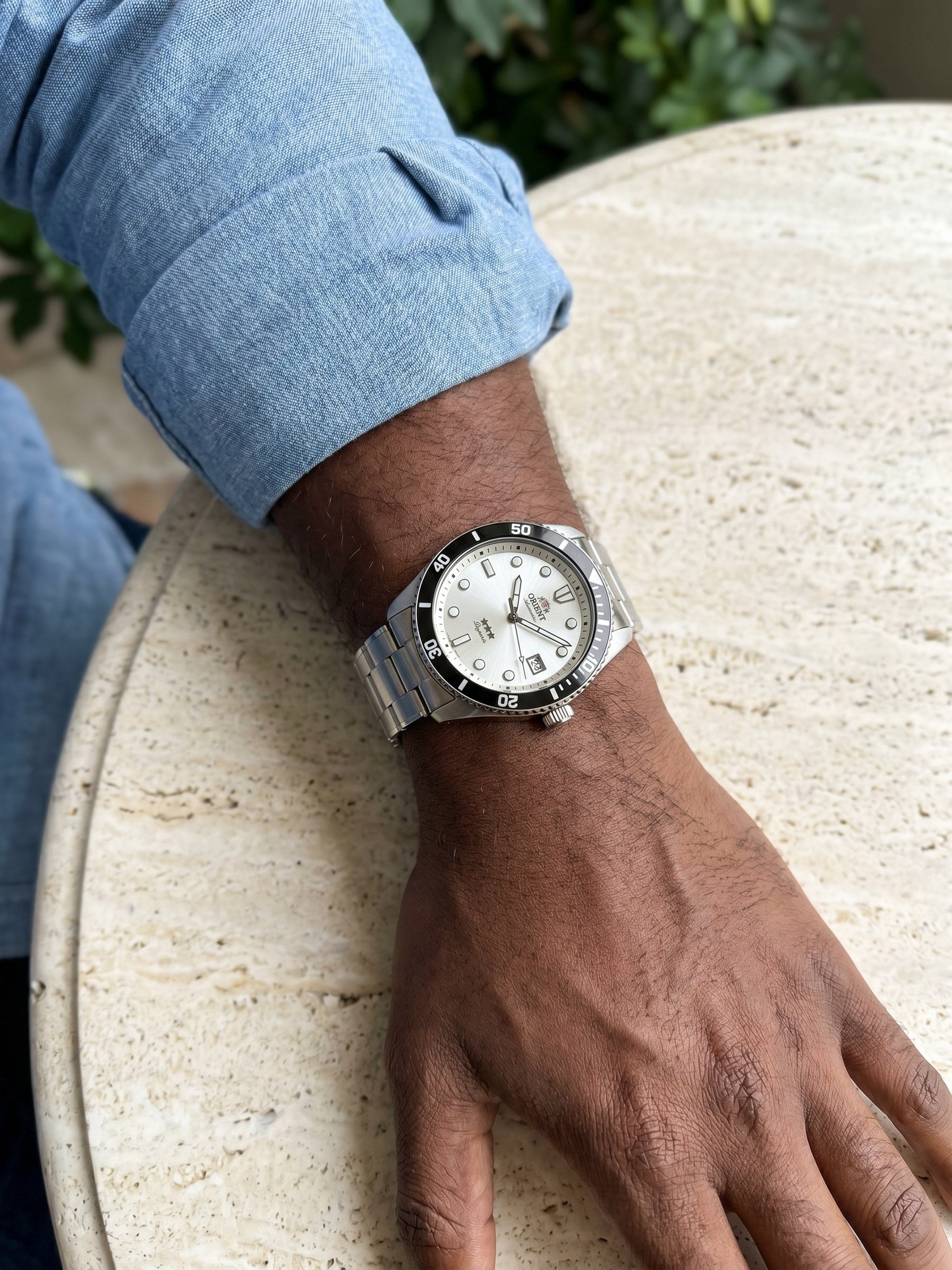 Orient Sport Sea 39mm 3 Estrelas Automático Branco