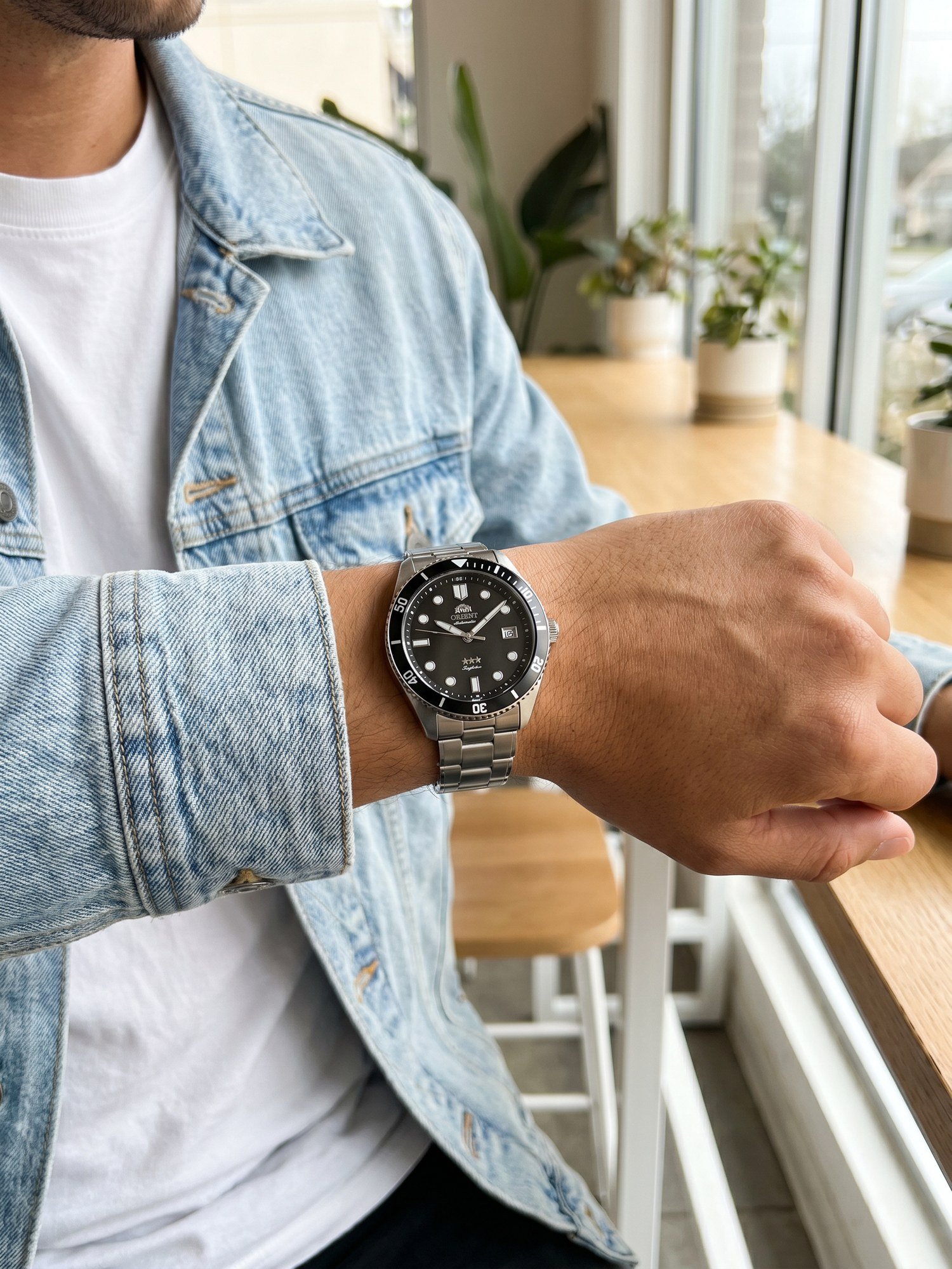 Orient Sport Sea 39mm 3 Estrelas Automático Preto