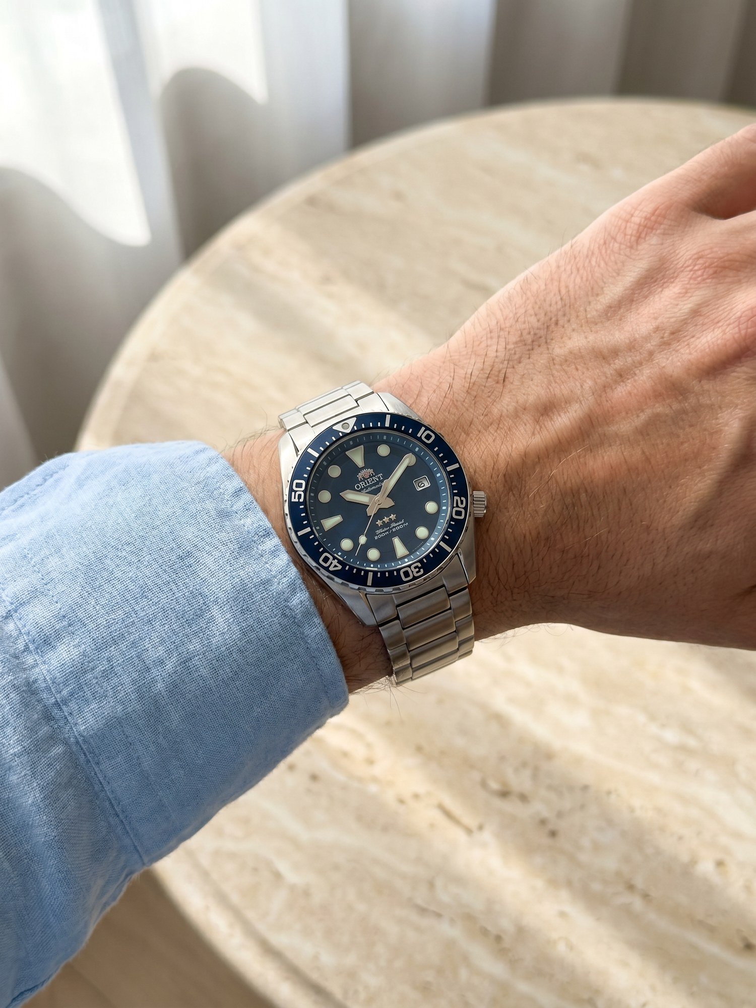 Orient Sport Sea Diver ISO 3 Estrelas Automático Azul