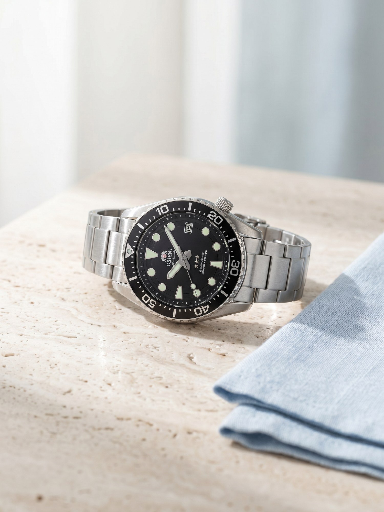 Orient Sport Sea Diver ISO 3 Estrelas Automático Preto