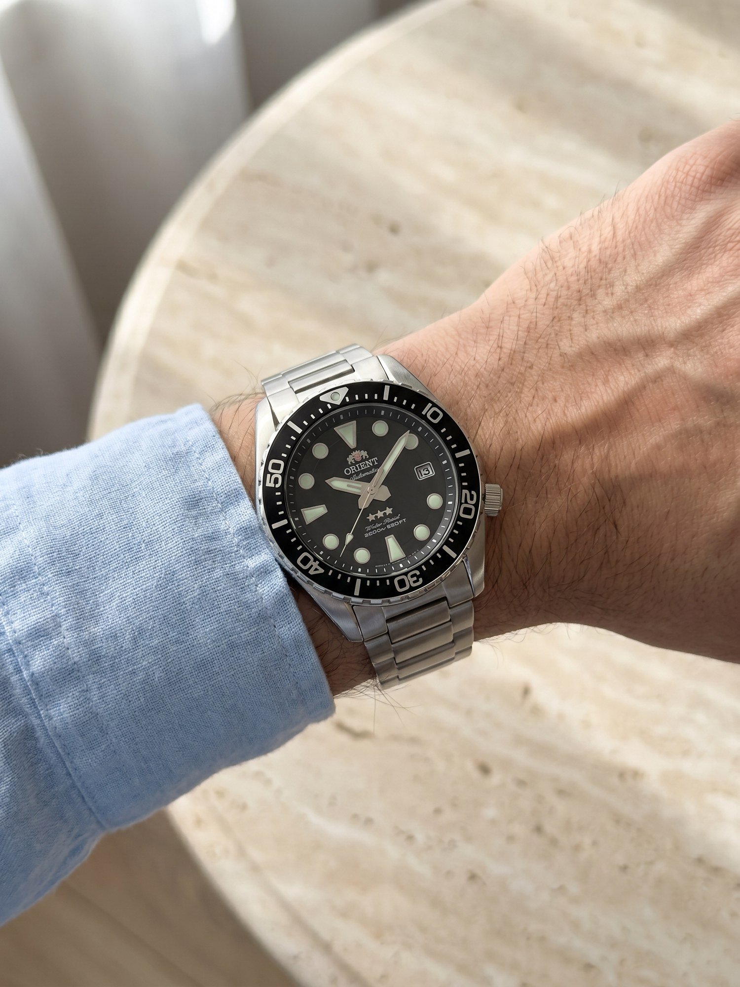 Orient Sport Sea Diver ISO 3 Estrelas Automático Preto