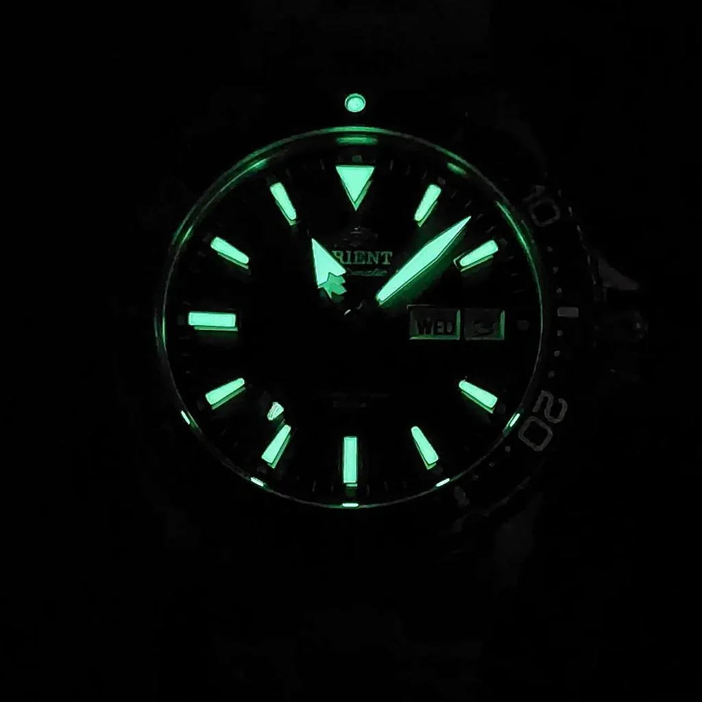 Orient Kamasu Mako III Automático Diver Azul Aço Safira 200m