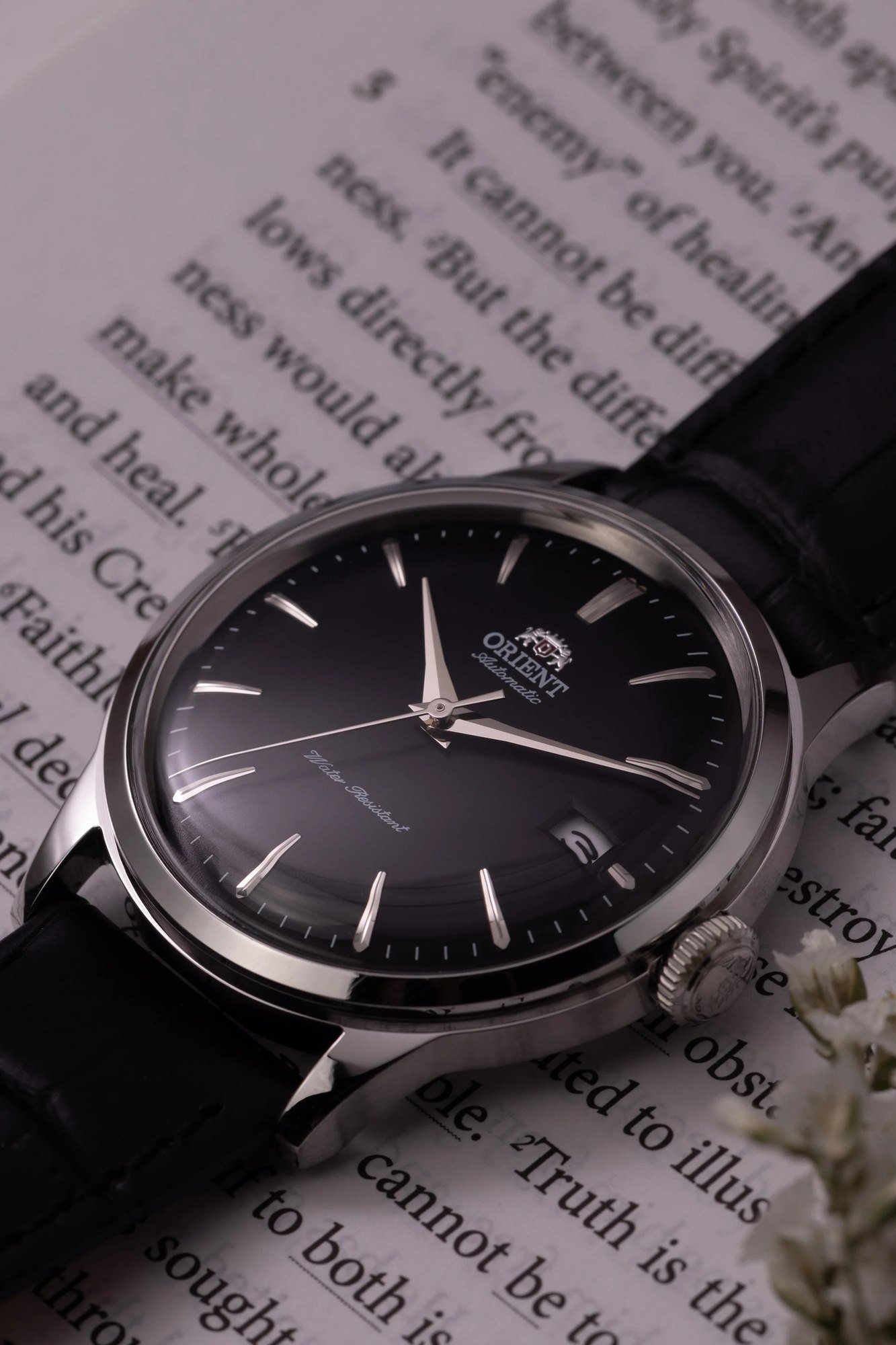 Orient Bambino V7 Automático Preto Couro