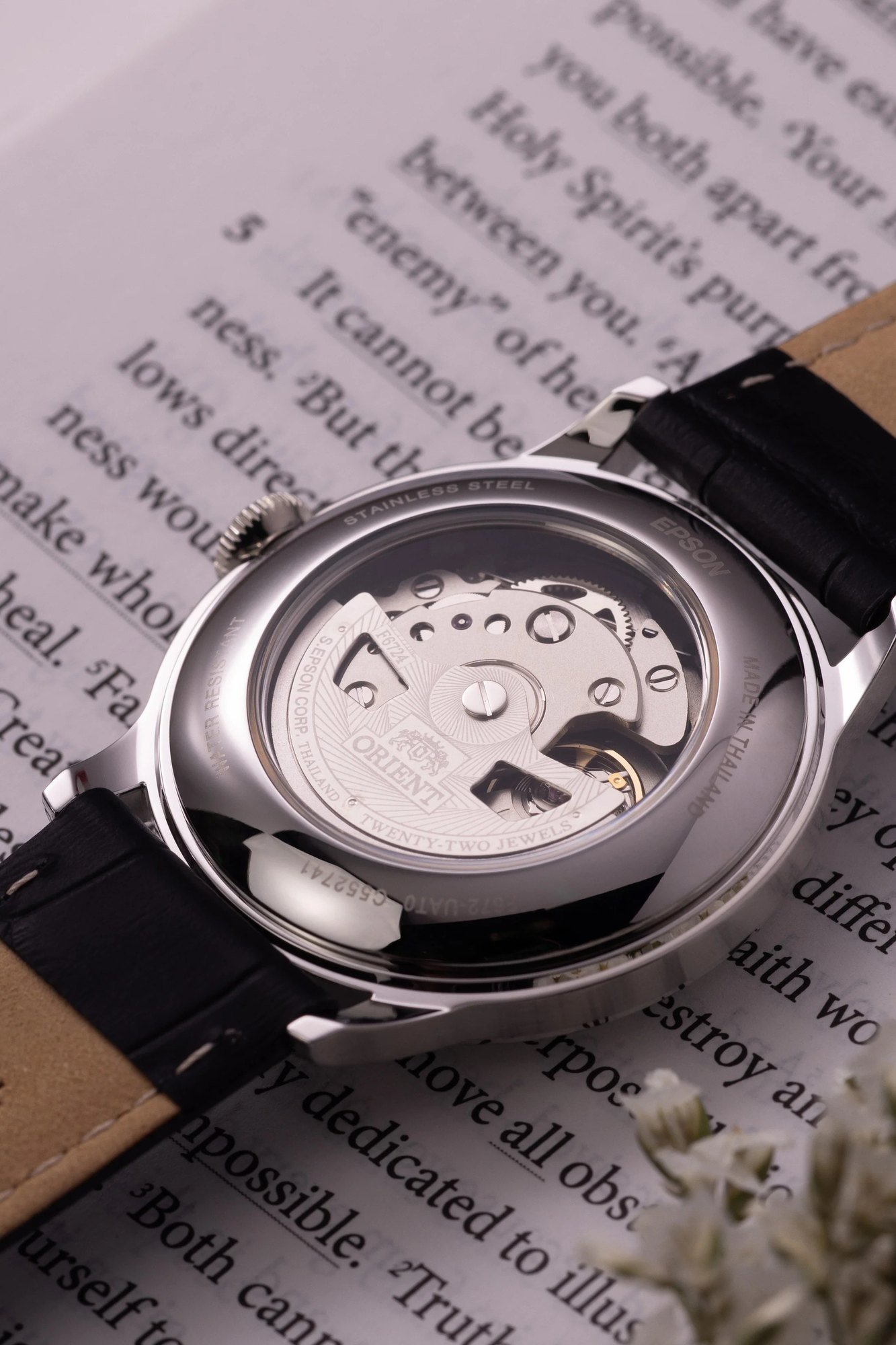 Orient Bambino V7 Automático Preto Couro