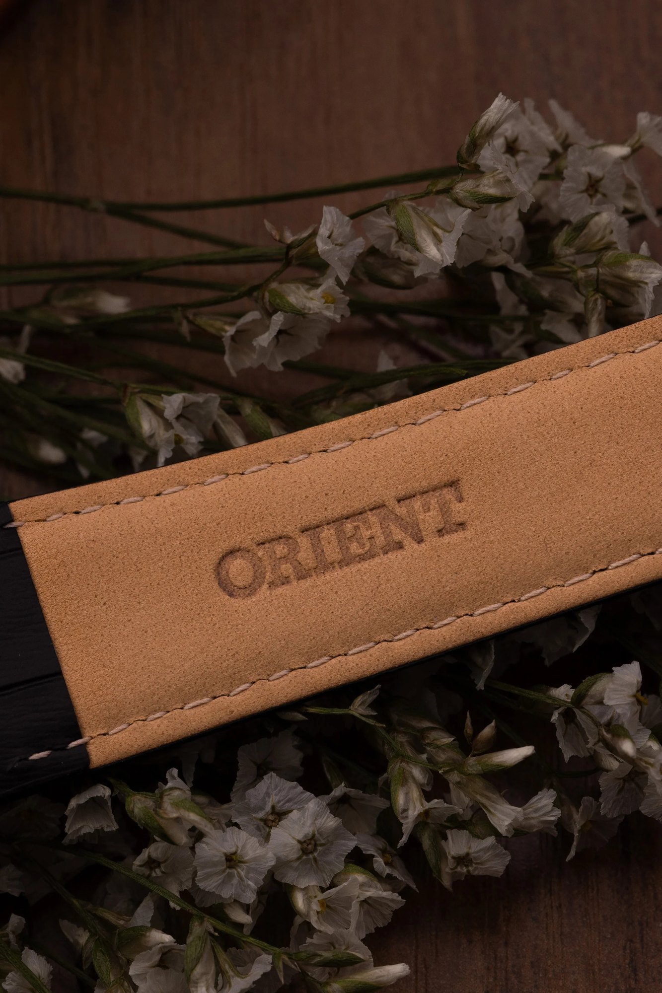 Orient Bambino V2 Automático Multifunção Cinza Numerais Romanos Couro