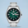 Orient 3 Estrelas Automático Verde Calendário Duplo