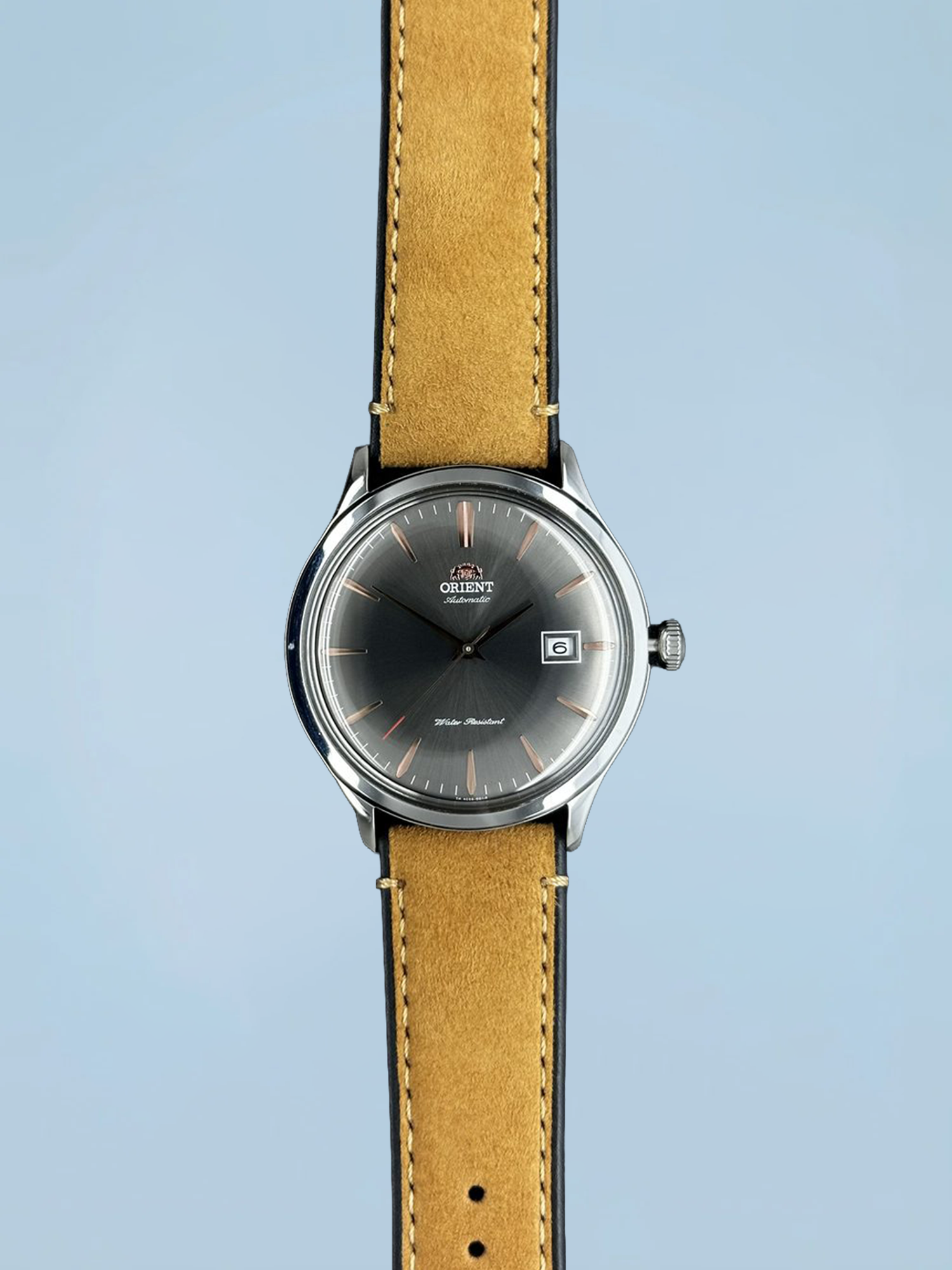 Relógio Orient Bambino V4 Automático Cinza Aço