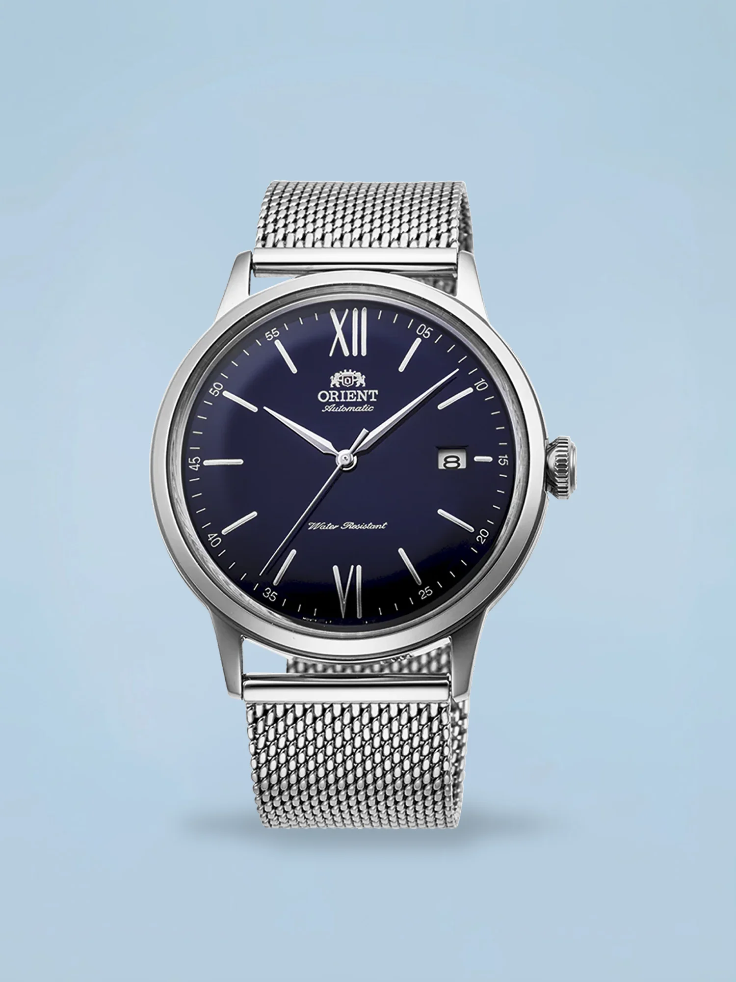 Orient Bambino V6 Automático Azul Couro