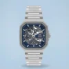 Orient Esqueleto Automático Azul Quadrado
