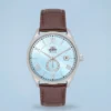 Orient Special Calibers Automático Azul Couro