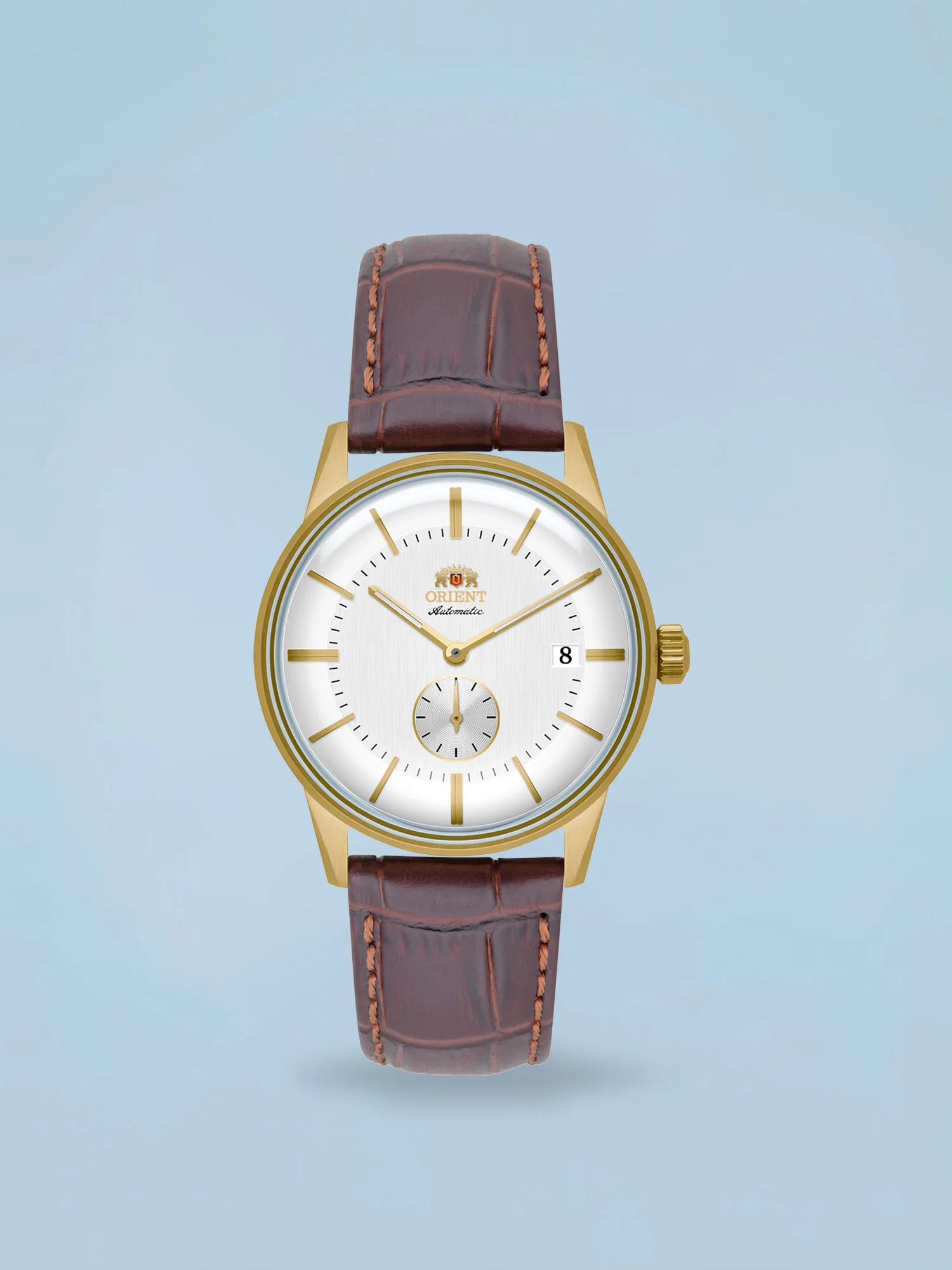 Orient Special Calibers Automático Dourado e Branco Couro