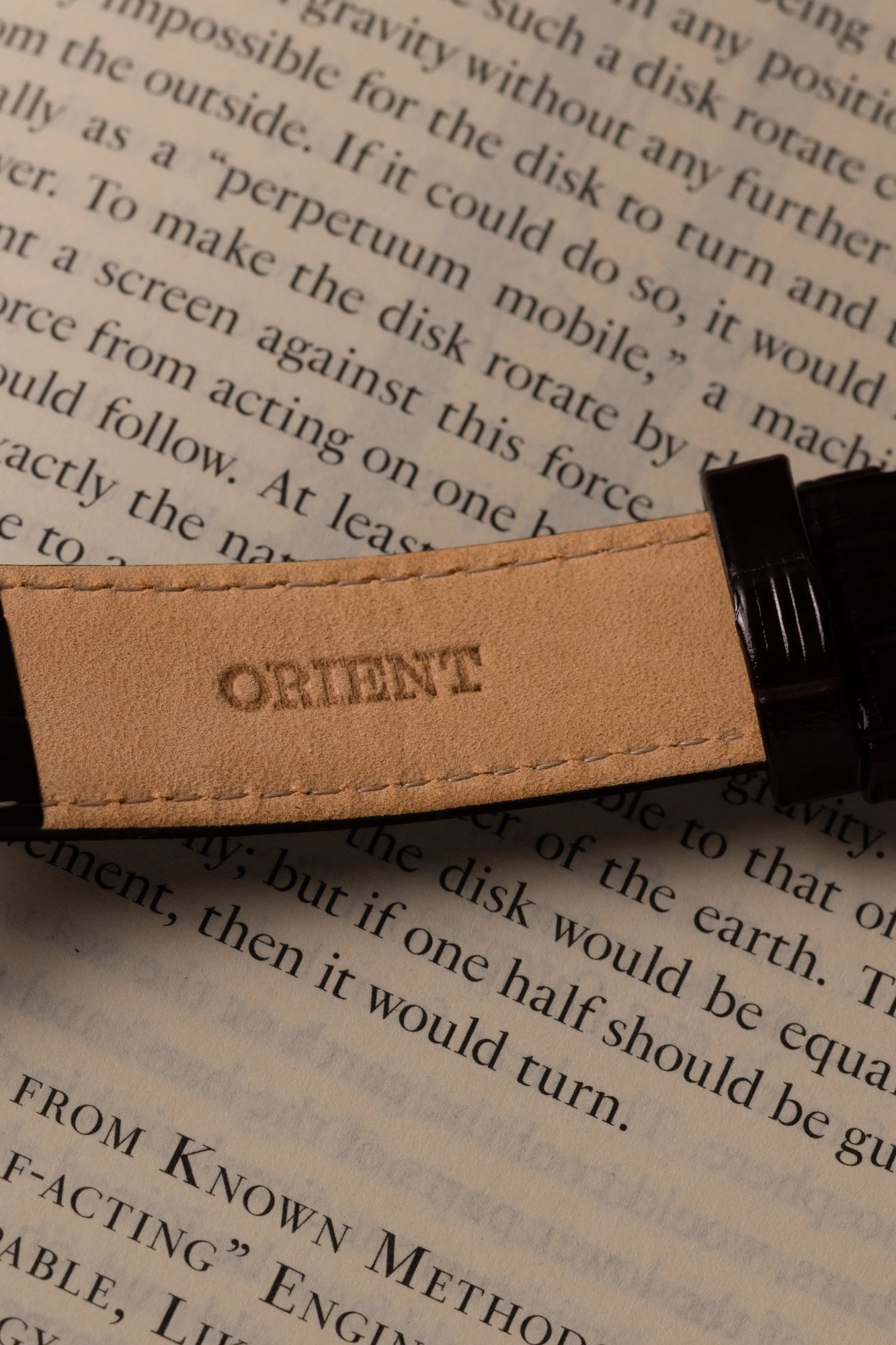 Orient Bambino Classic V2 Automático Bege Couro