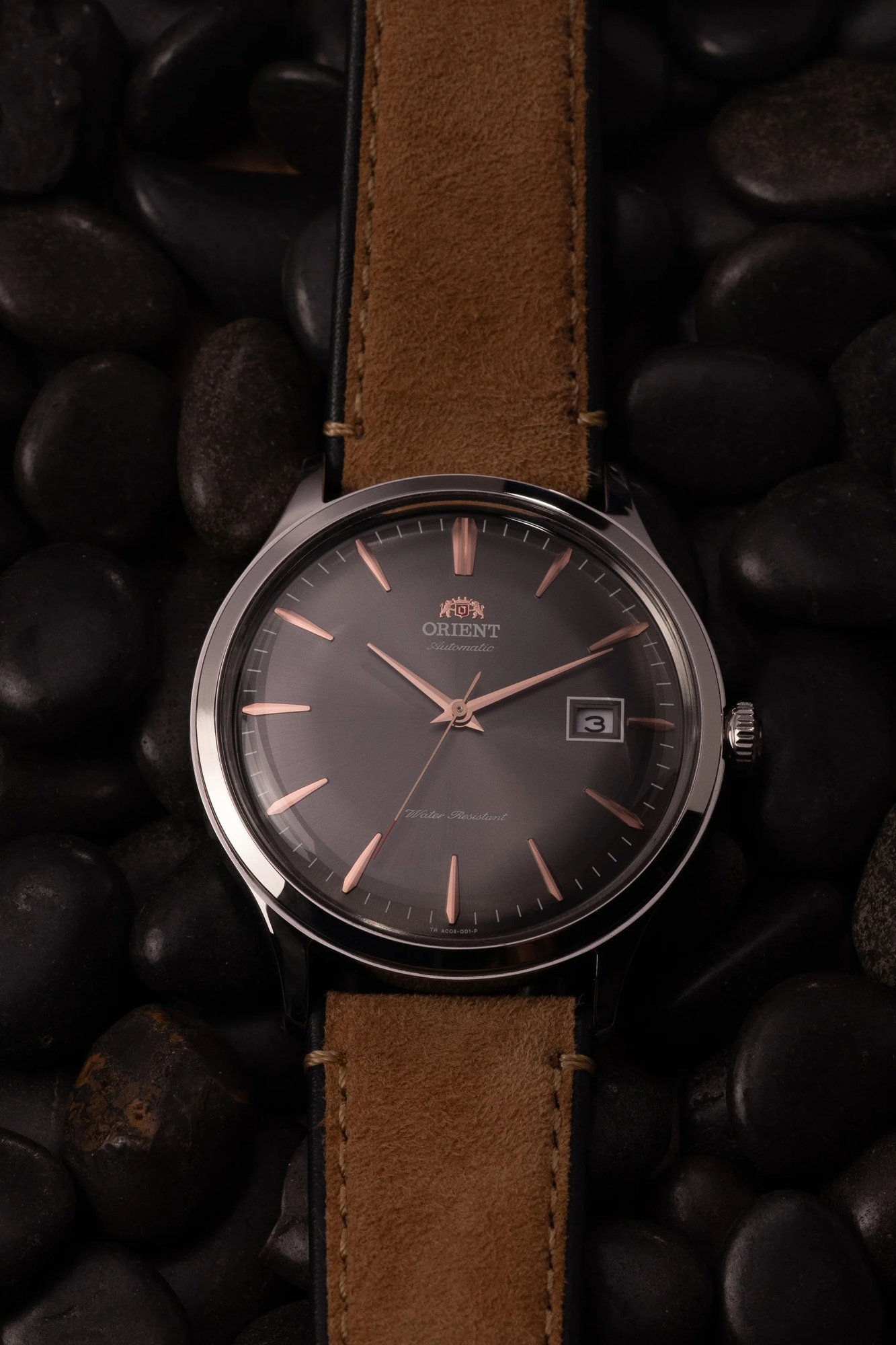 Relógio Orient Bambino V4 Automático Cinza Aço