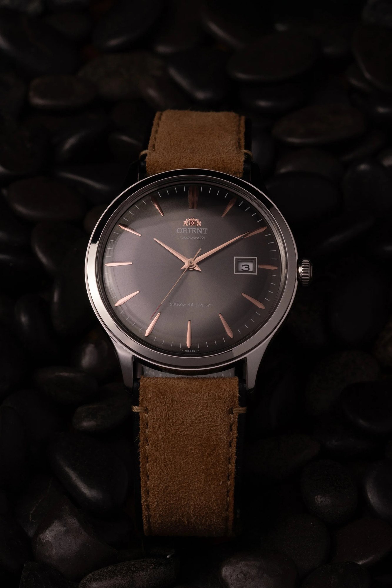 Relógio Orient Bambino V4 Automático Cinza Aço