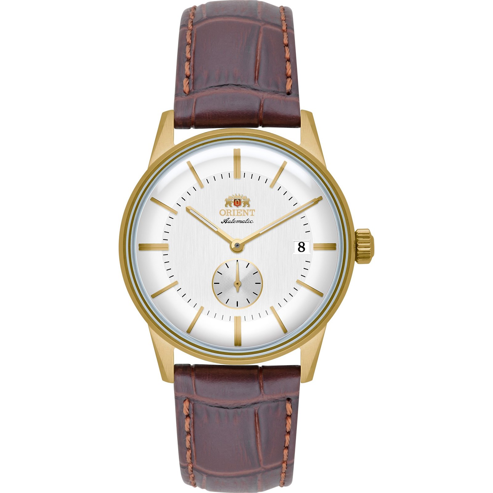 Orient Special Calibers Automático Dourado e Branco Couro