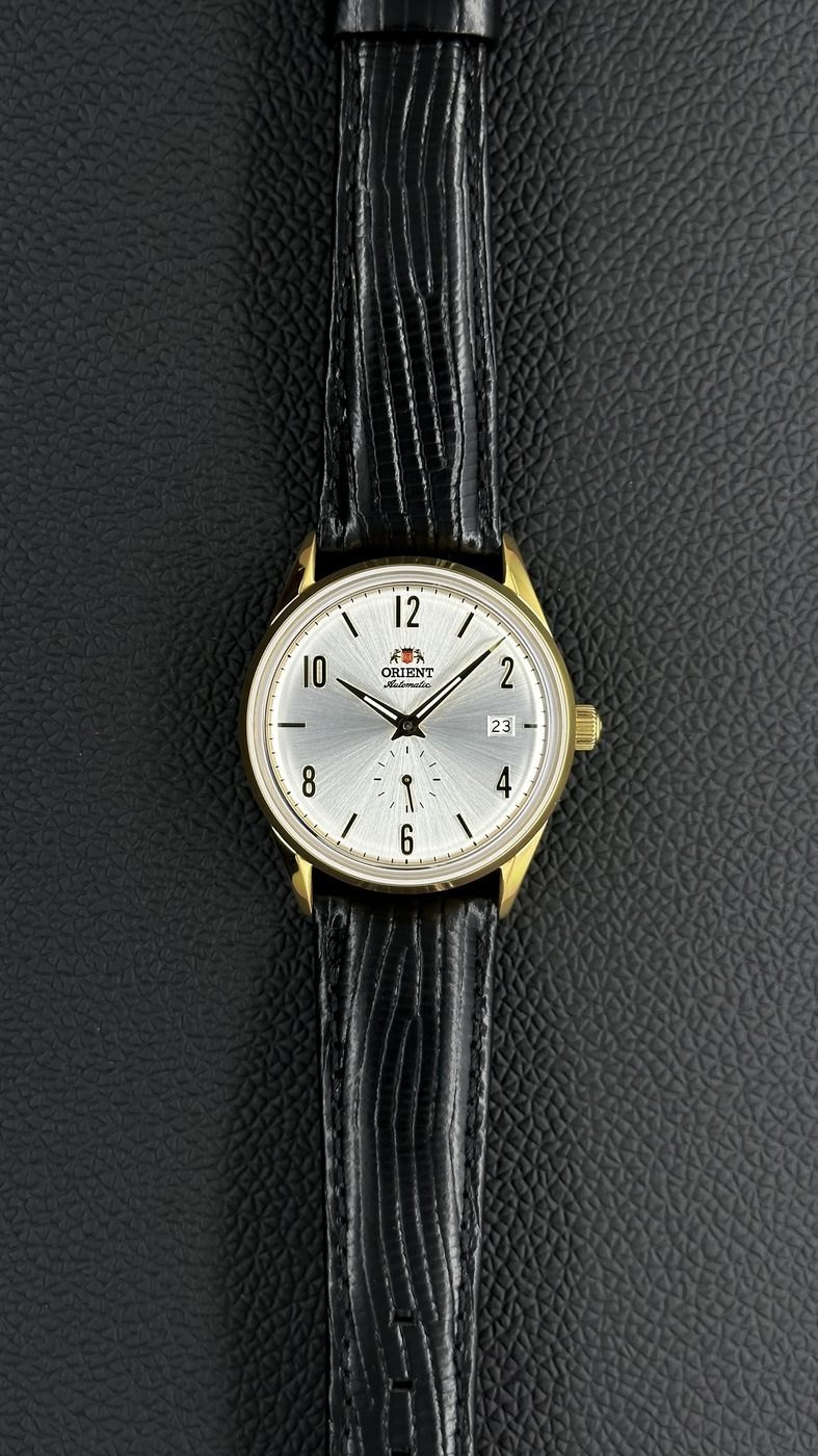 Orient Special Calibers Automático Dourado e Branco Couro