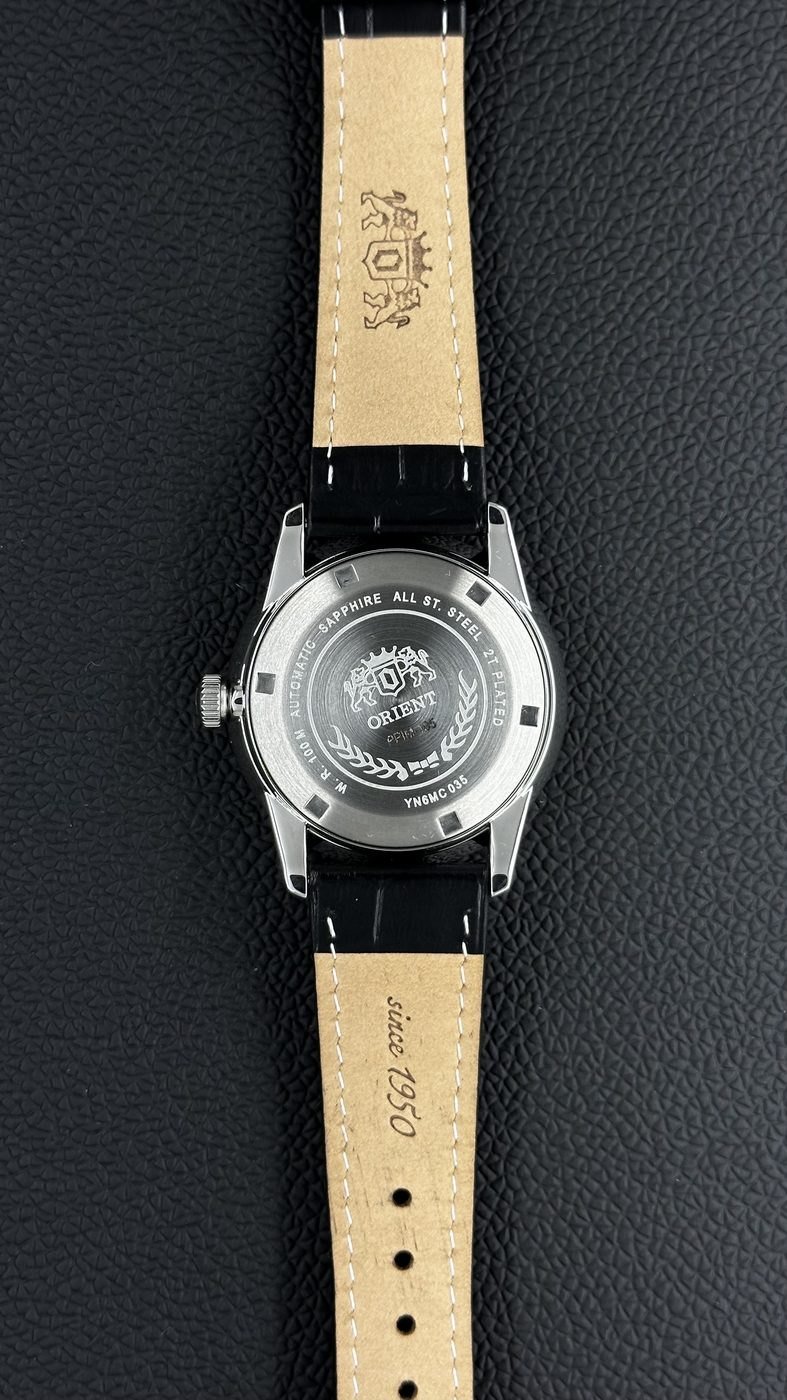 Orient Special Calibers Romano Automático Verde e Rosé Couro