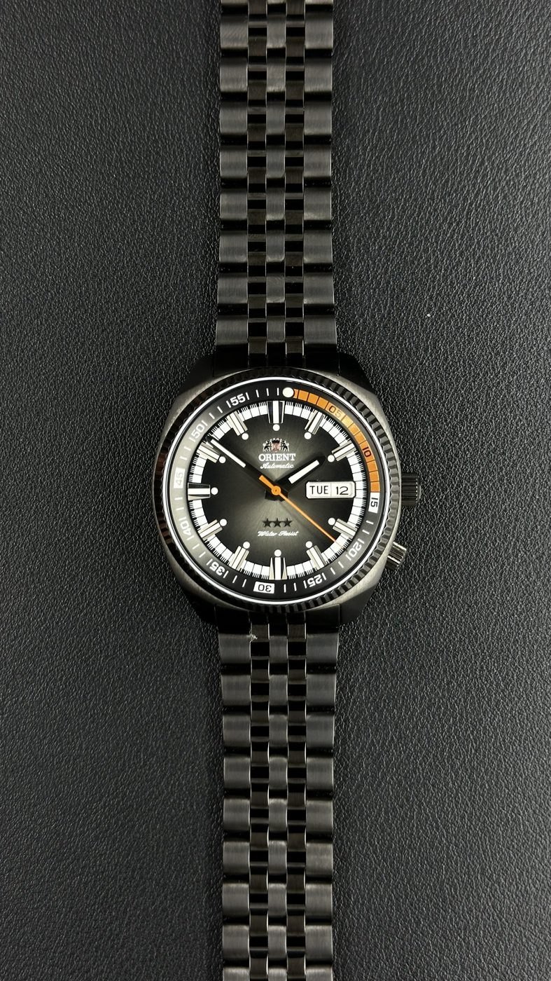 Orient Heritage King Diver 3 Estrelas Automático Preto (All Black)