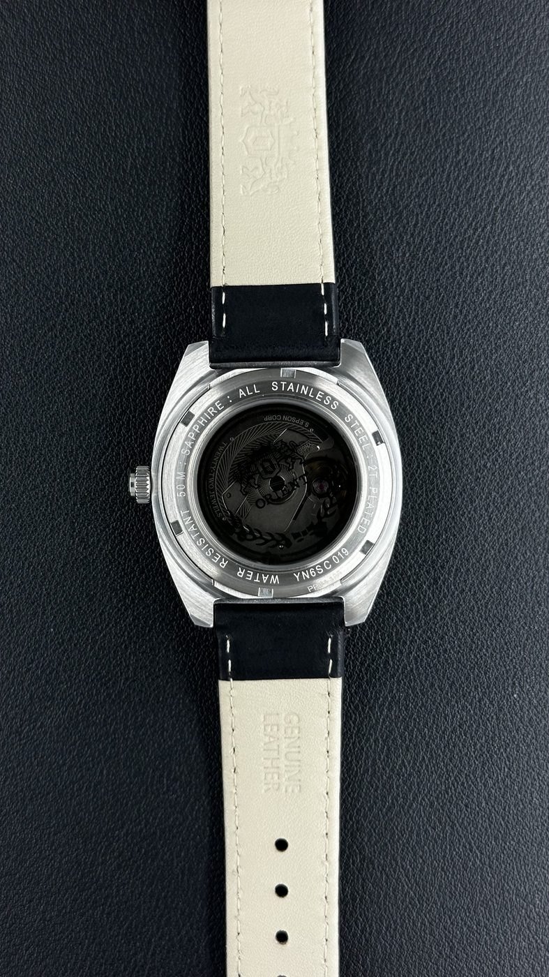 Orient Elegance 3 Estrelas Automático Azul Couro