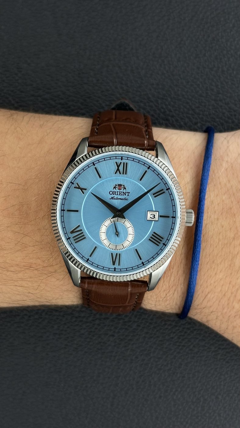 Orient Special Calibers Automático Azul Couro