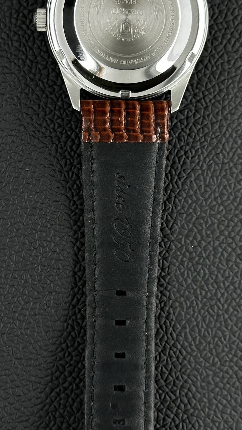 Orient Special Calibers Preto e Dourado Couro