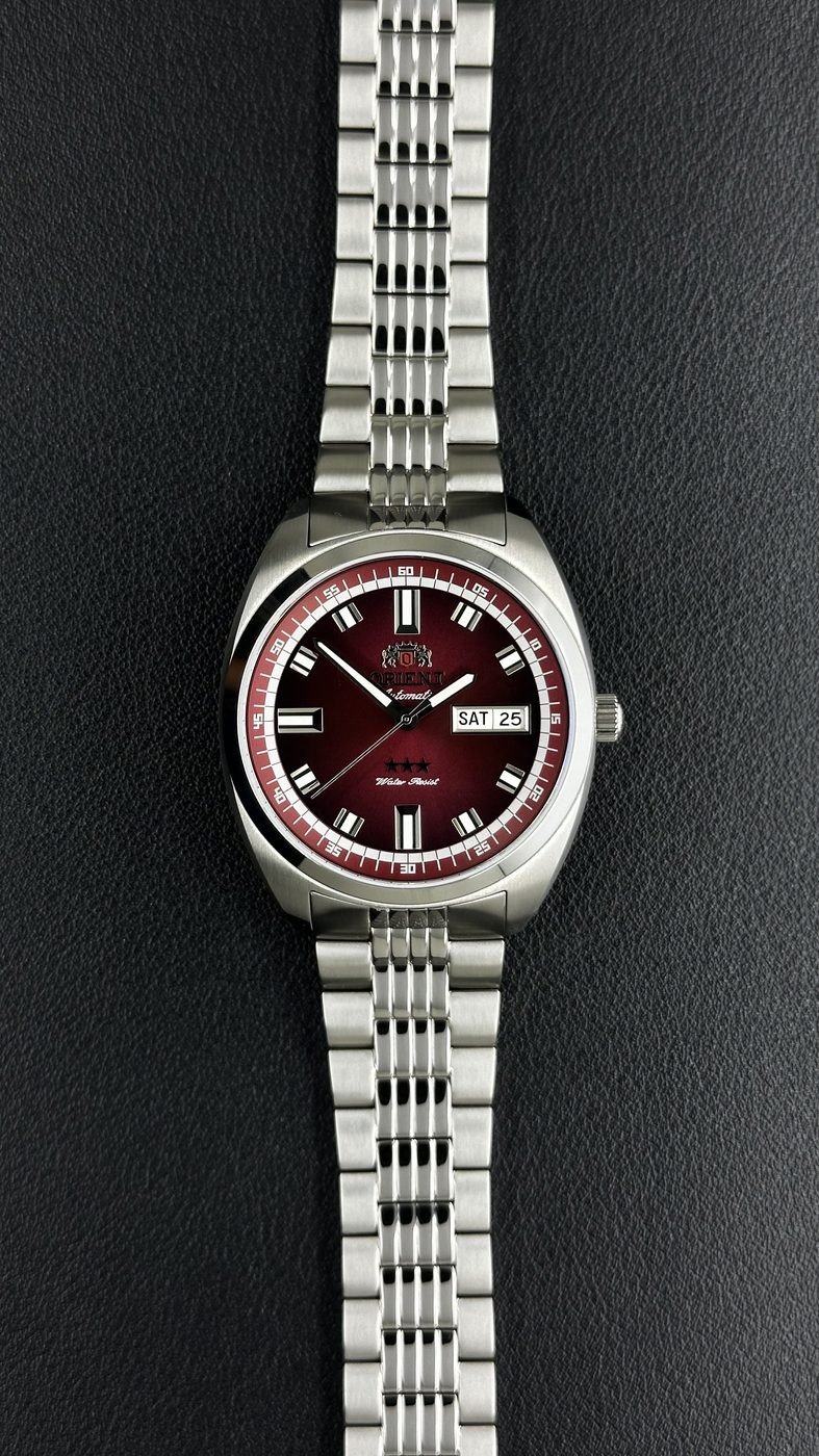 Orient Heritage 3 Estrelas Automático Vermelho