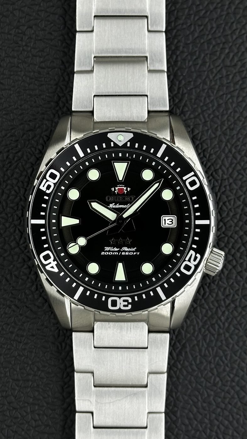 Orient Sport Sea Diver ISO 3 Estrelas Automático Preto