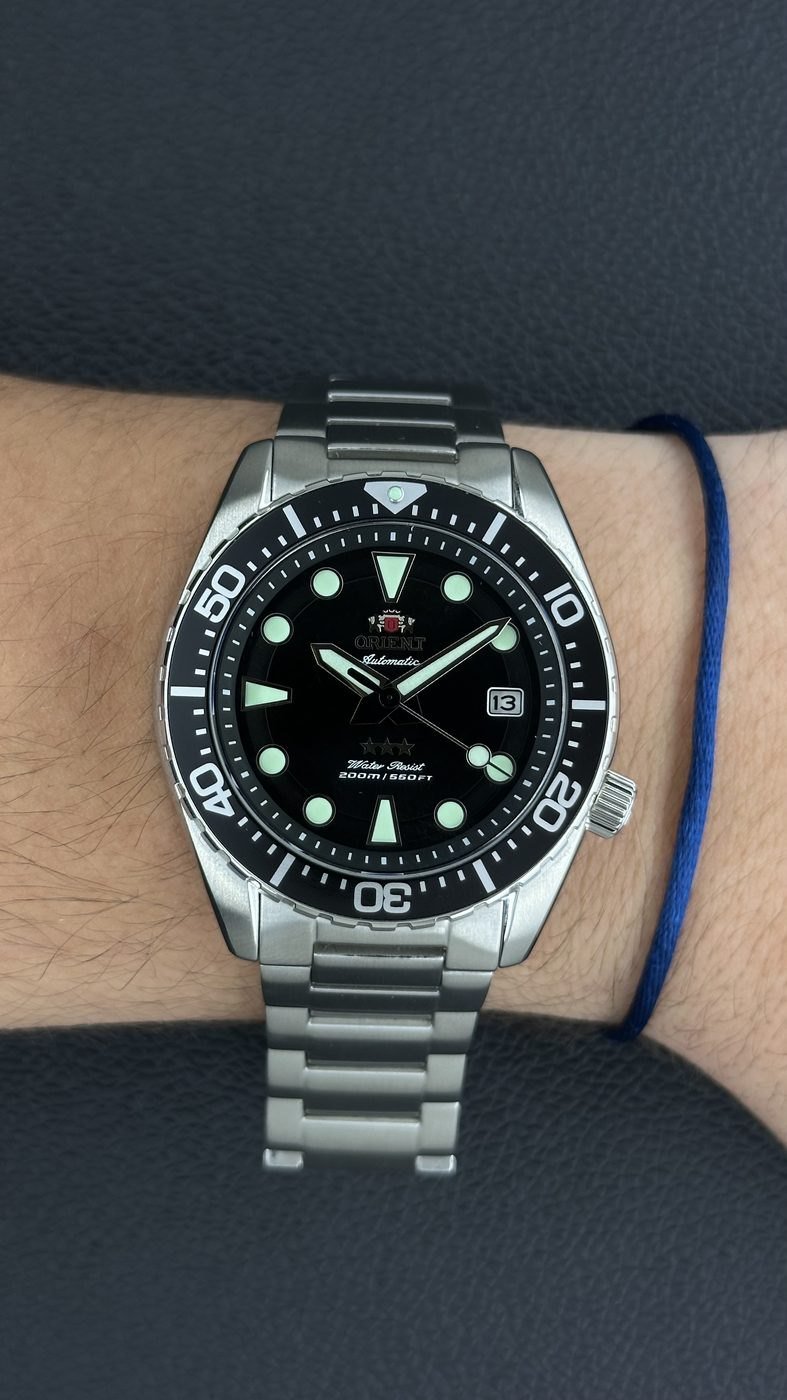 Orient Sport Sea Diver ISO 3 Estrelas Automático Preto