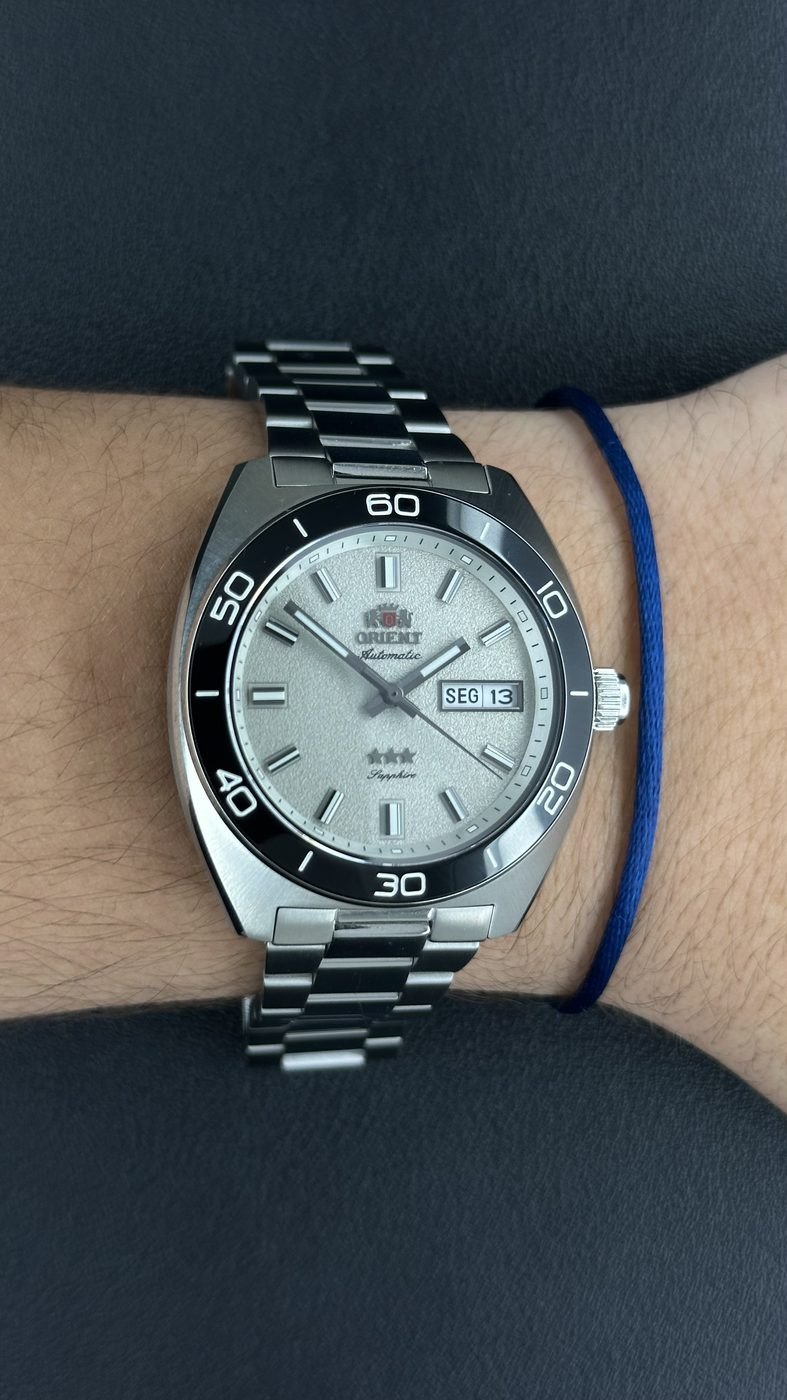 Orient Elegance 3 Estrelas Automático Branco Aço