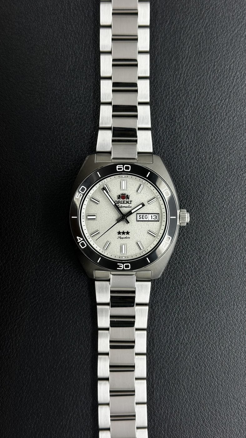 Orient Elegance 3 Estrelas Automático Branco Aço