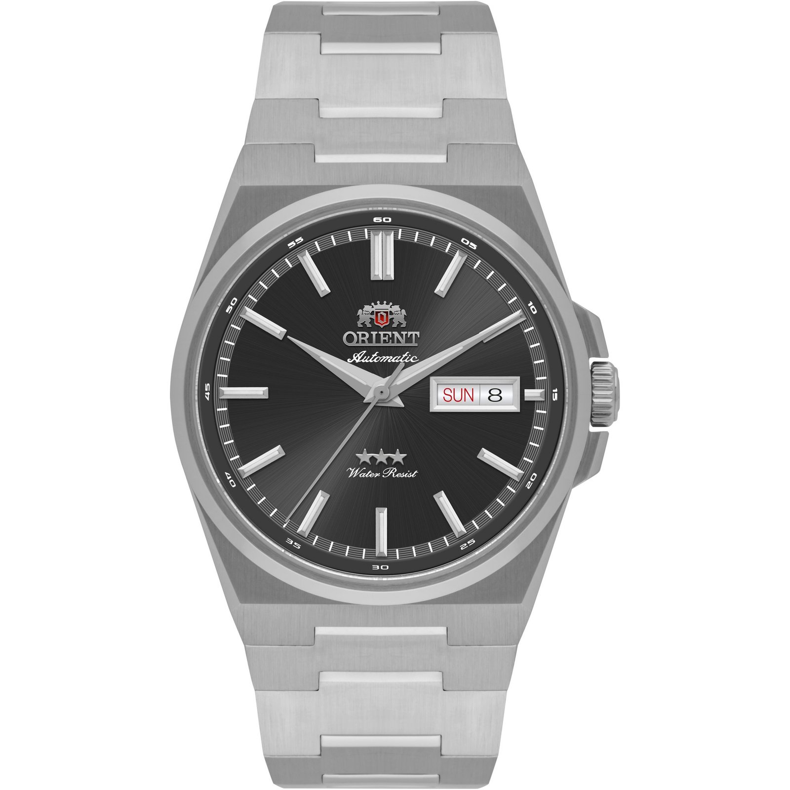 Orient Elegance 3 Estrelas Automático Preto Bracelete Integrado