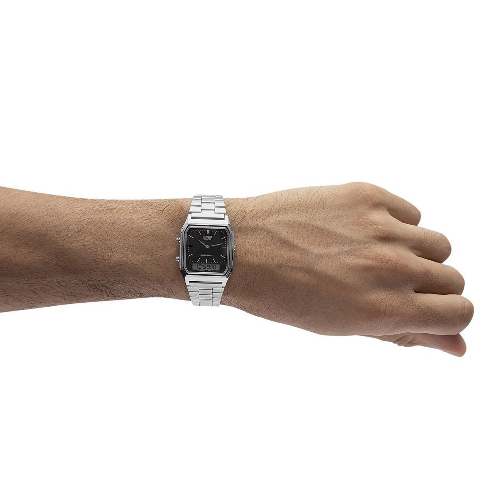 Casio Vintage Anadigi AQ-230A-1DMQ Preto