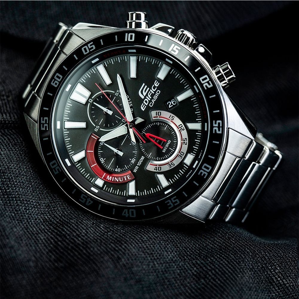 Casio Edifice Cronógrafo EFV-620D-1A4V Preto