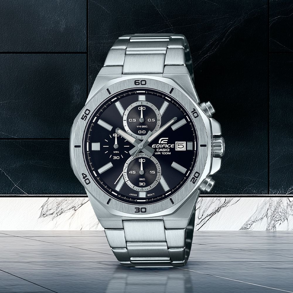 Casio Edifice Cronógrafo EFV-640D-1AV Preto