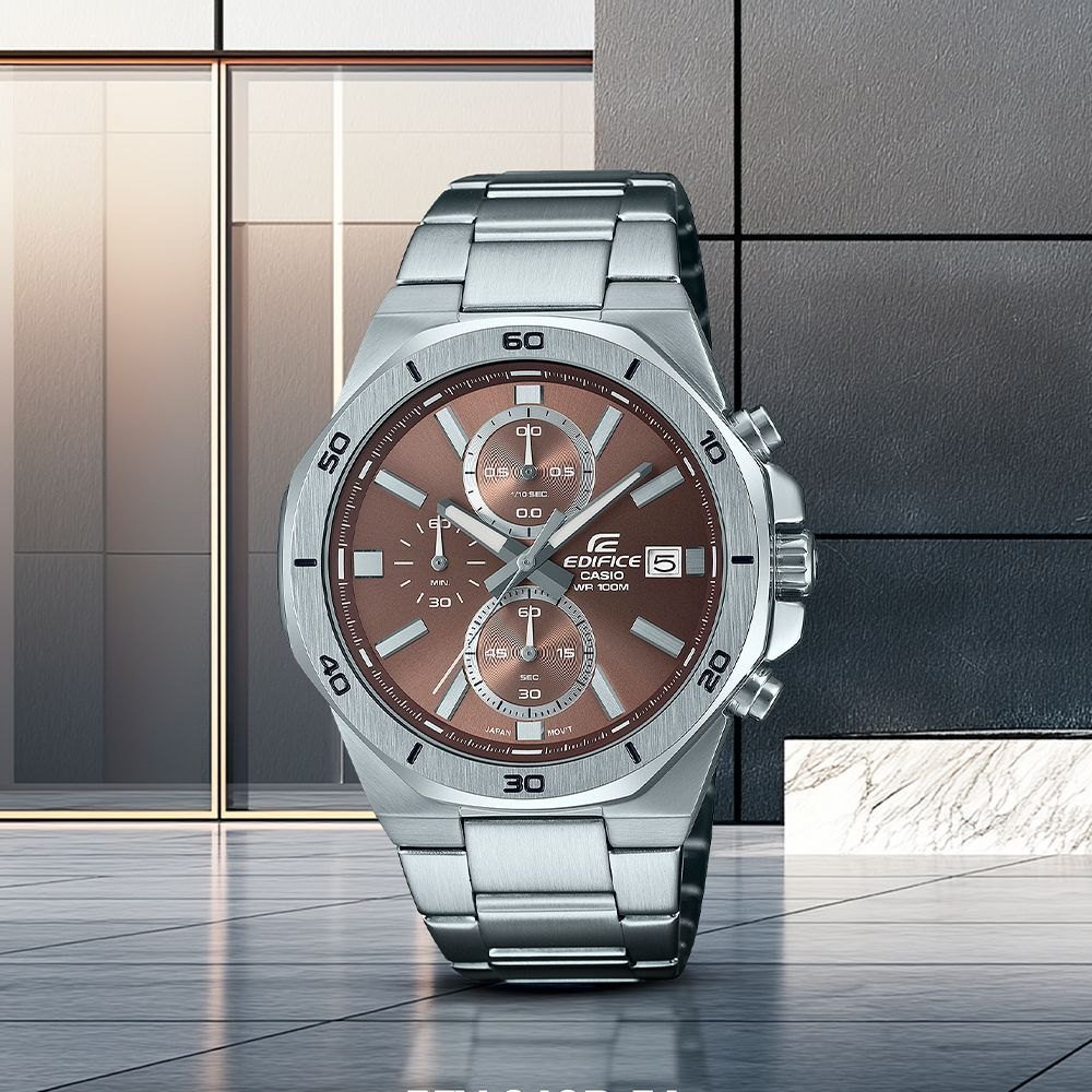 Casio Edifice Cronógrafo EFV-640D-5AV Marrom