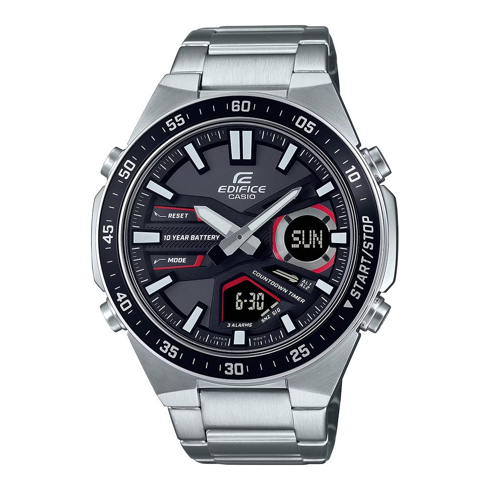 Casio Edifice Anadigi EFV-C110D-1A4V Preto