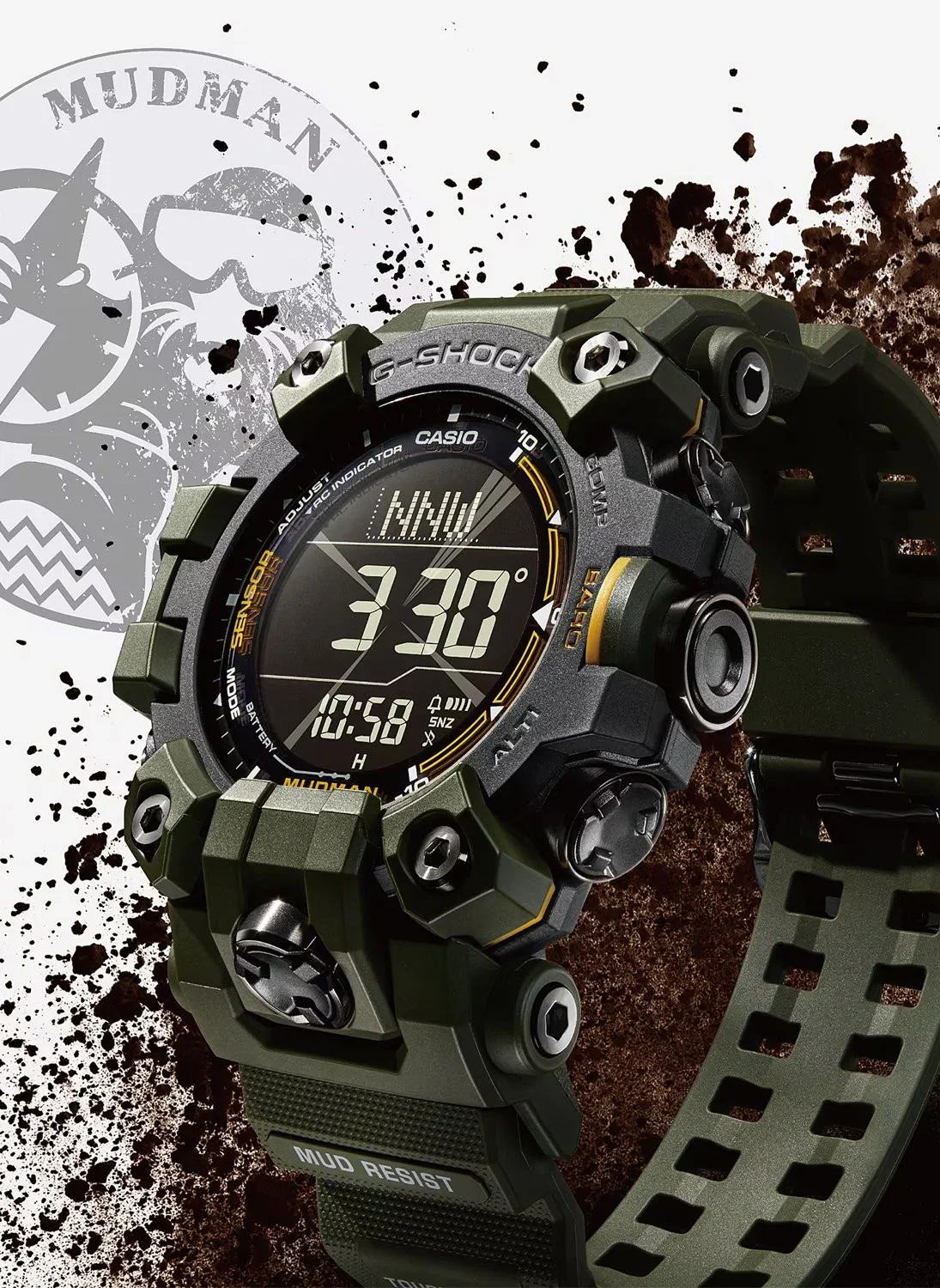 G-Shock Mudman GW-9500-3DR Verde