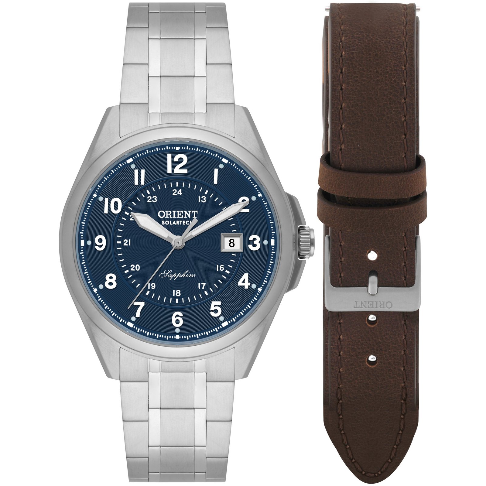 Orient Solartech Elite Land Troca Pulseira Cinza