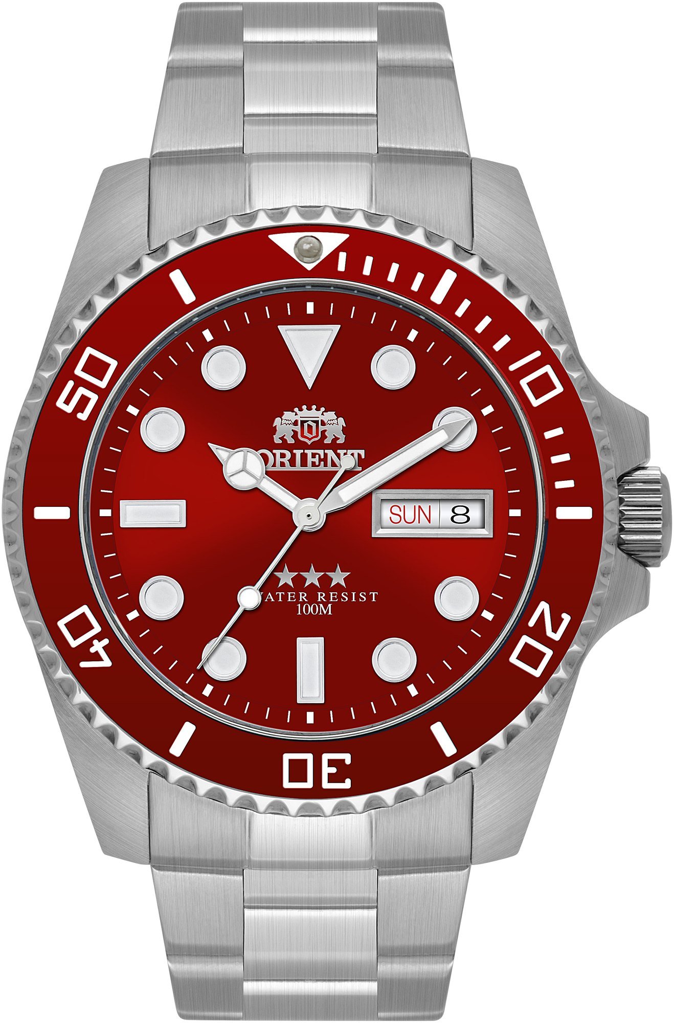 Orient Submariner 3 Estrelas Automático Vermelho