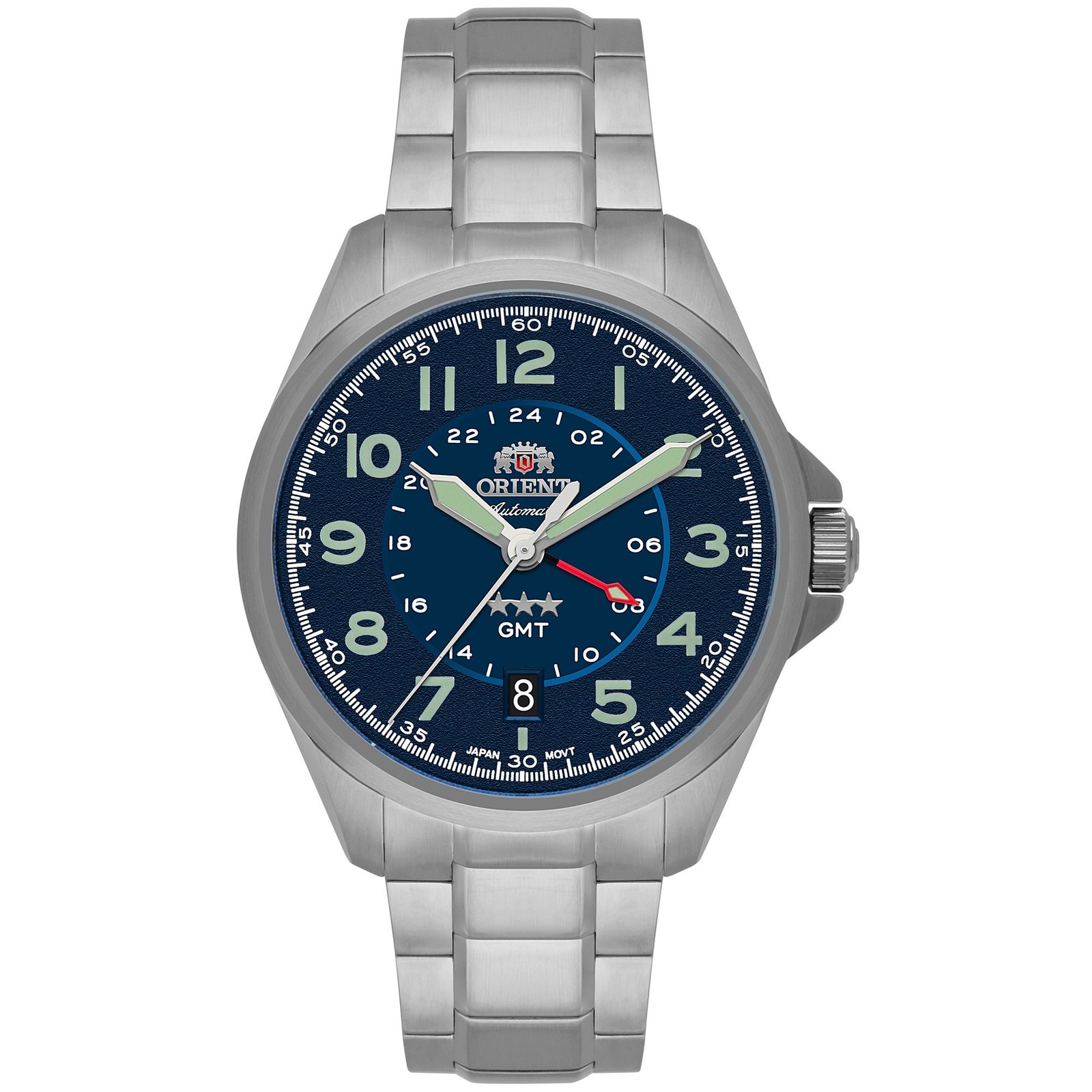 Orient 3 Estrelas Sport Land Automático GMT Azul
