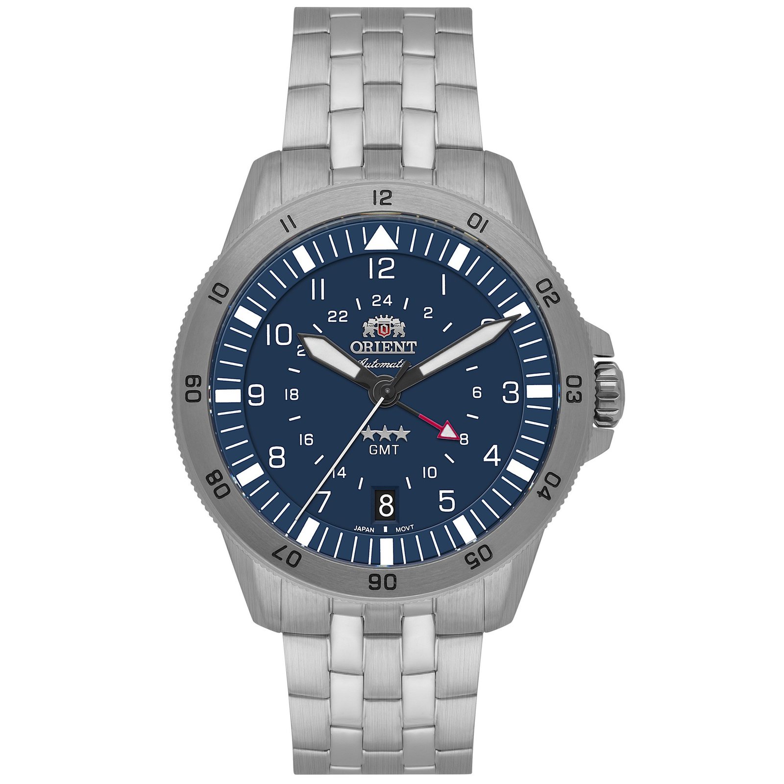 Orient 3 Estrelas Sport Air Automático GMT Azul