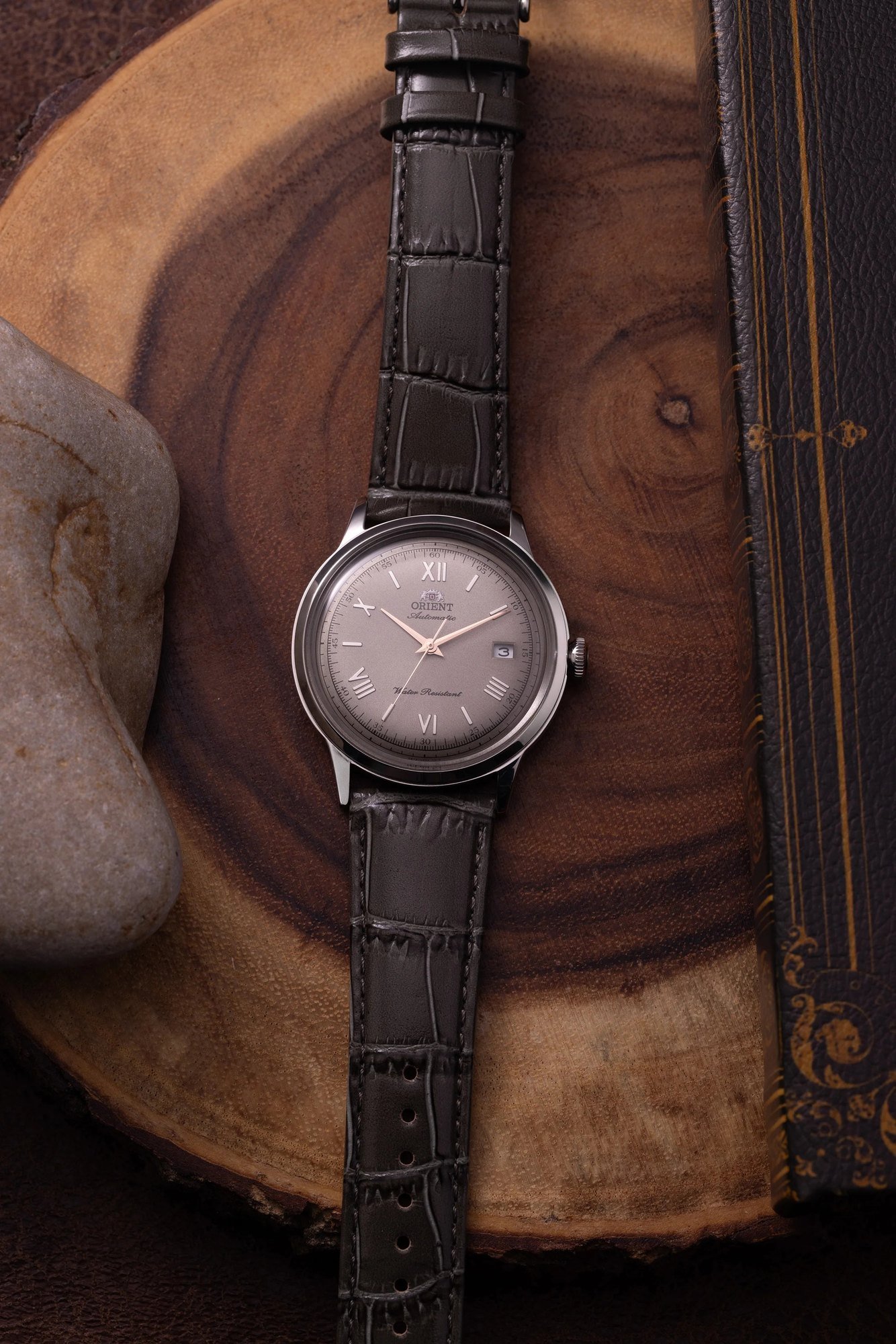 Orient Bambino V2 Automático Marrom Couro