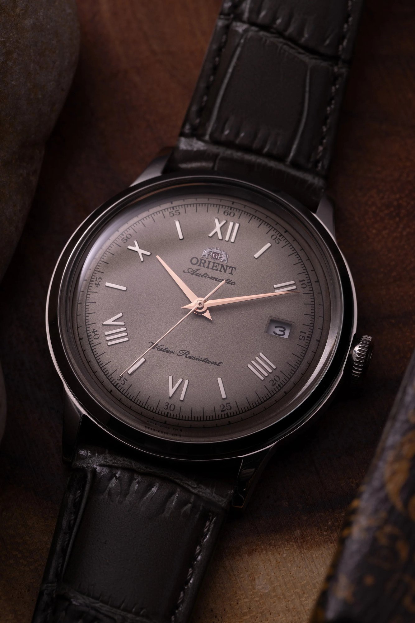 Orient Bambino V2 Automático Marrom Couro