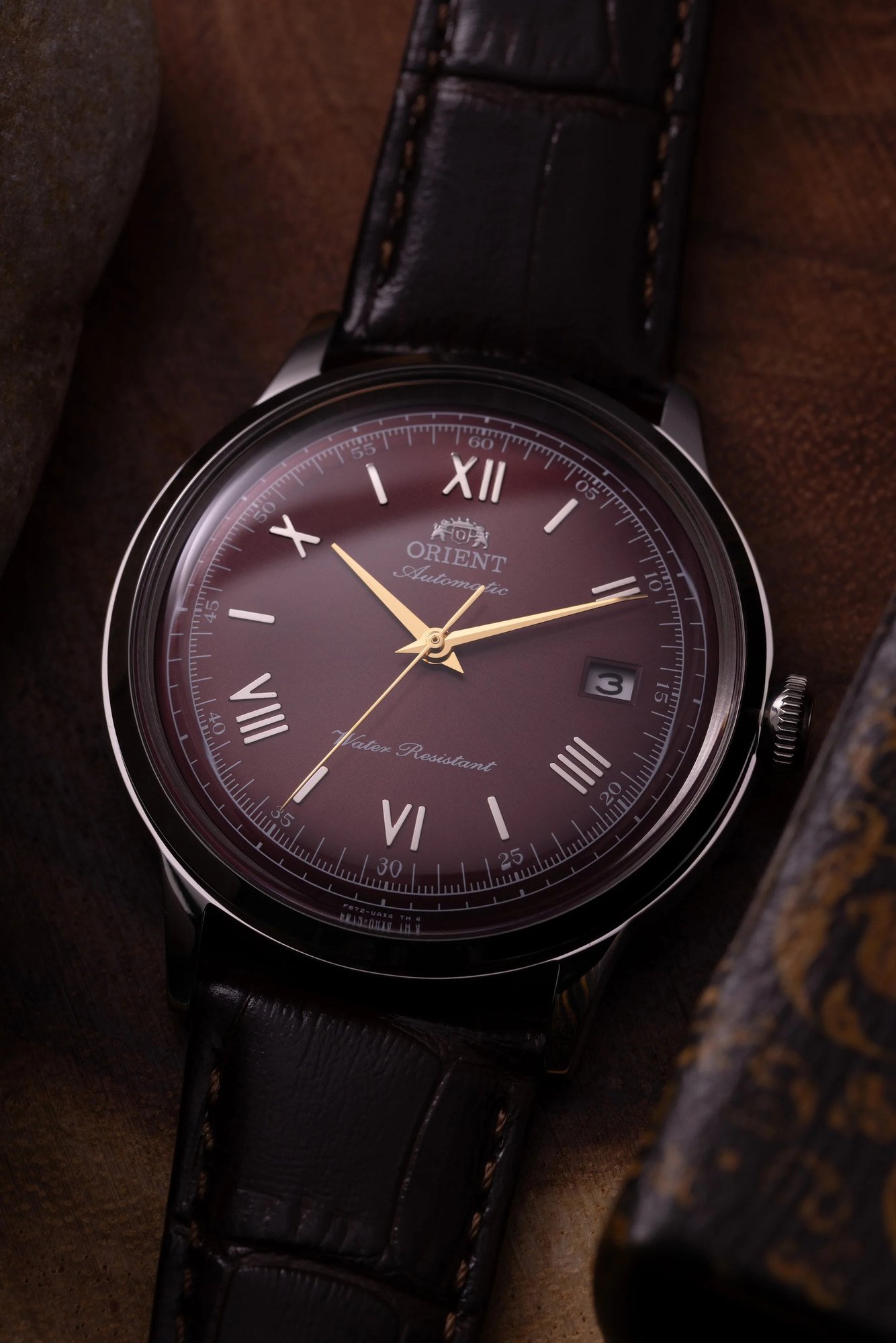 Orient Bambino V2 Automático Vermelho Couro